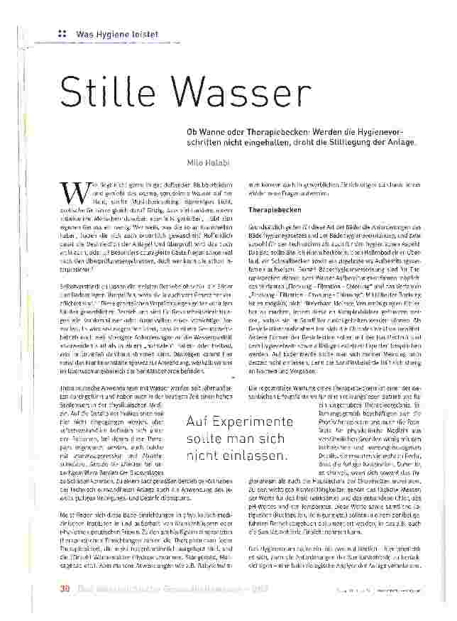 Vorschauseite 1: Stille Wasser