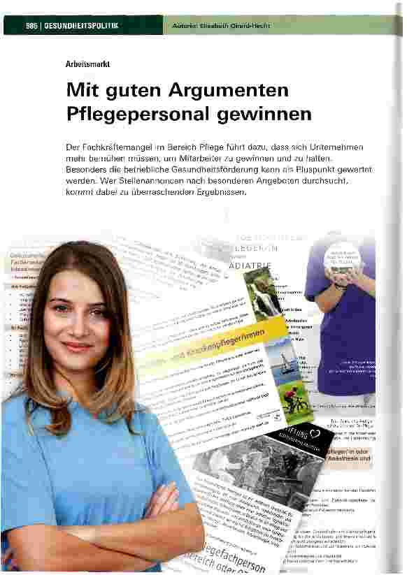 Vorschauseite 1: Mit guten Argumenten Pflegepersonal gewinnen