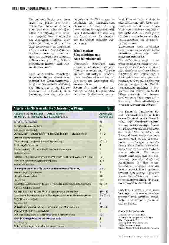 Vorschauseite 3: Mit guten Argumenten Pflegepersonal gewinnen