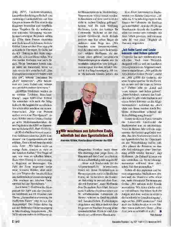 Vorschauseite 2: „Ohne Arzte geht es nicht