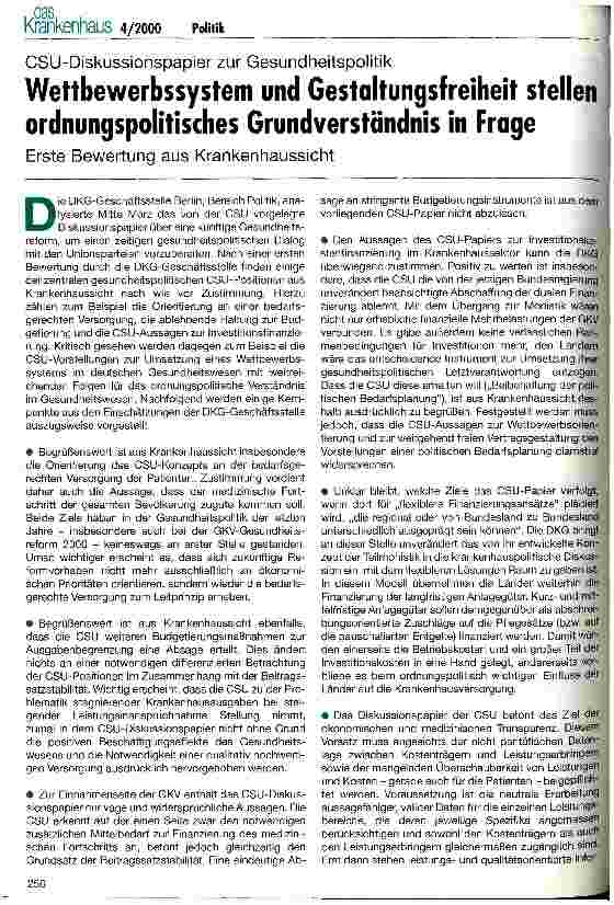 Vorschauseite 1: Wettbewerbssystem und Gestaltungsfreiheit stellen ordnungspolitisches Grundverständnis in Frage