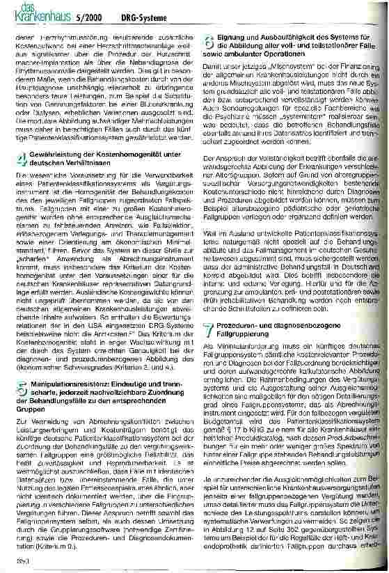 Vorschauseite 2: Vergleichende Betrachtung und Auswahl eines Patientenklassifikationssystems auf der Grundlage der Diagnosis Related Groups (II)