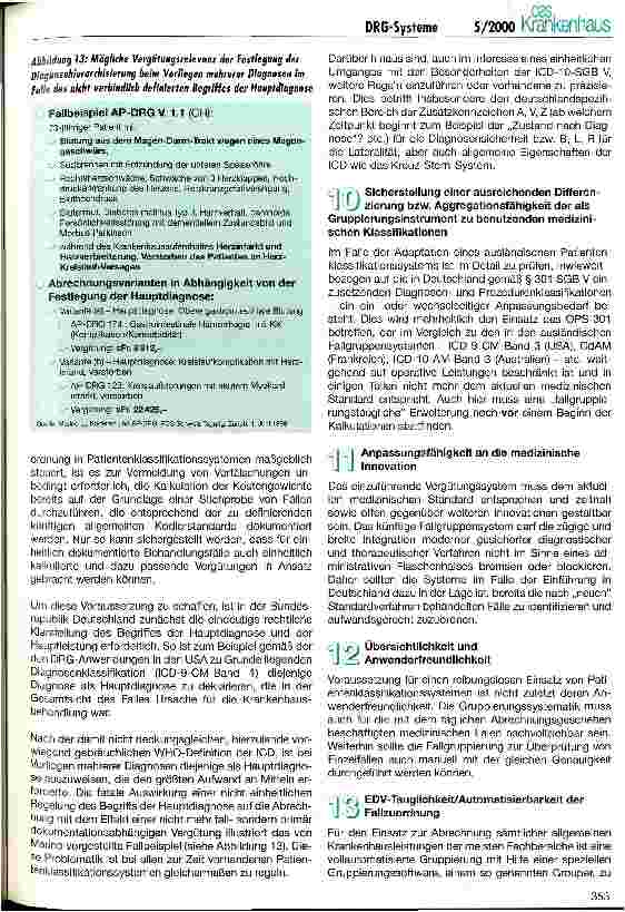 Vorschauseite 4: Vergleichende Betrachtung und Auswahl eines Patientenklassifikationssystems auf der Grundlage der Diagnosis Related Groups (II)