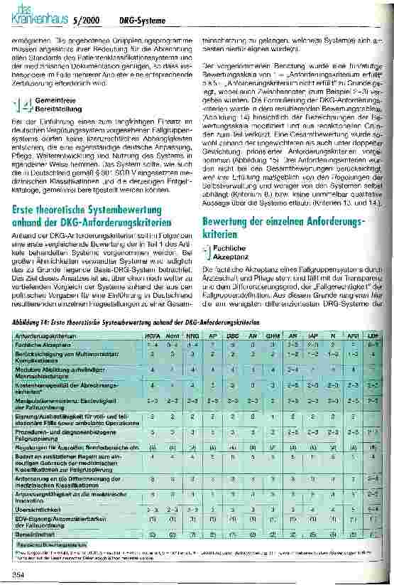 Vorschauseite 5: Vergleichende Betrachtung und Auswahl eines Patientenklassifikationssystems auf der Grundlage der Diagnosis Related Groups (II)