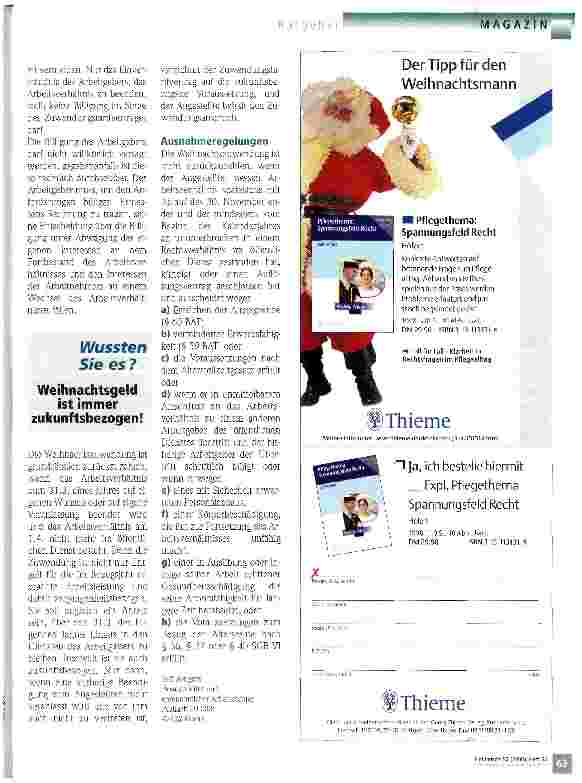 Vorschauseite 2: Fest vorbei - Geld zurück! Wann und warum Weihnachtsgeld zurückgefordet werden kann