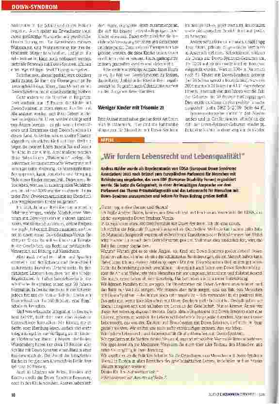 Vorschauseite 3: Down-Syndrom in Bewegung
