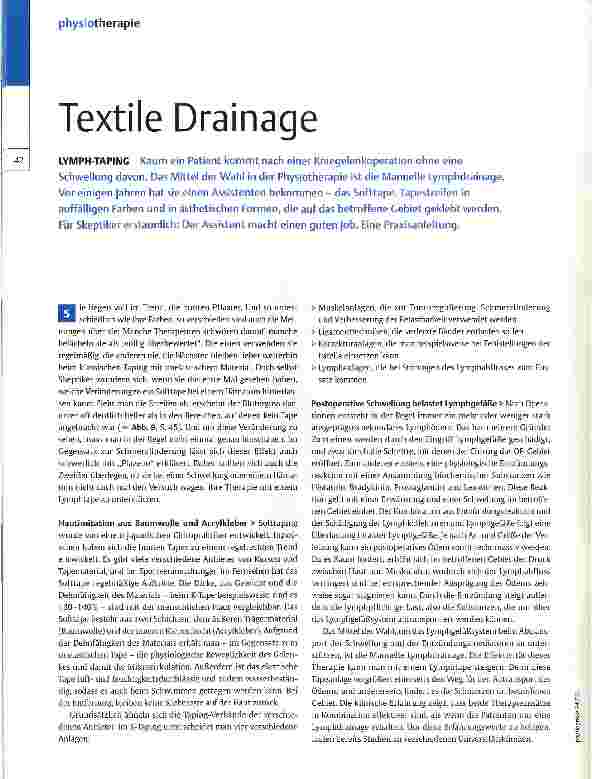 Vorschauseite 1: Textile Drainage