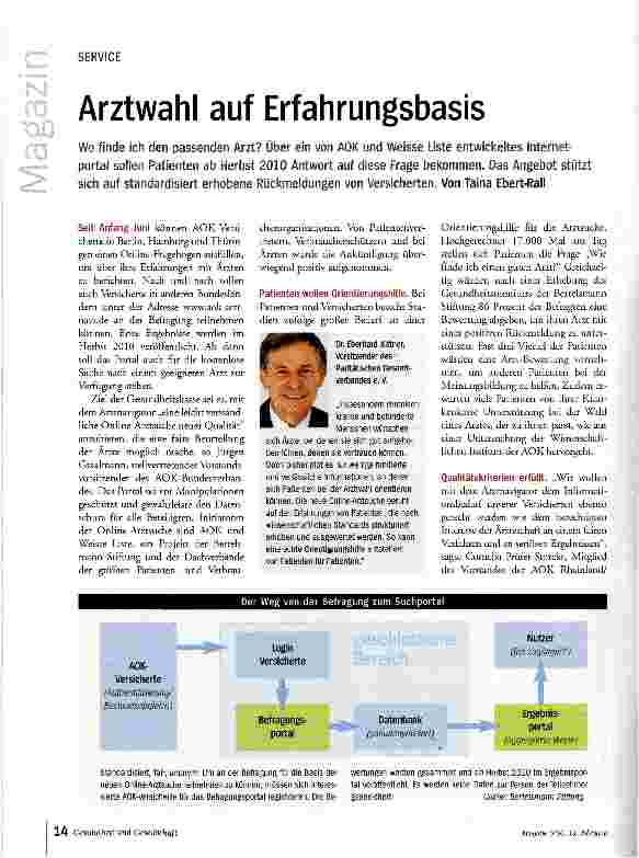 Vorschauseite 1: Arztwahl auf Erfahrungsbasis