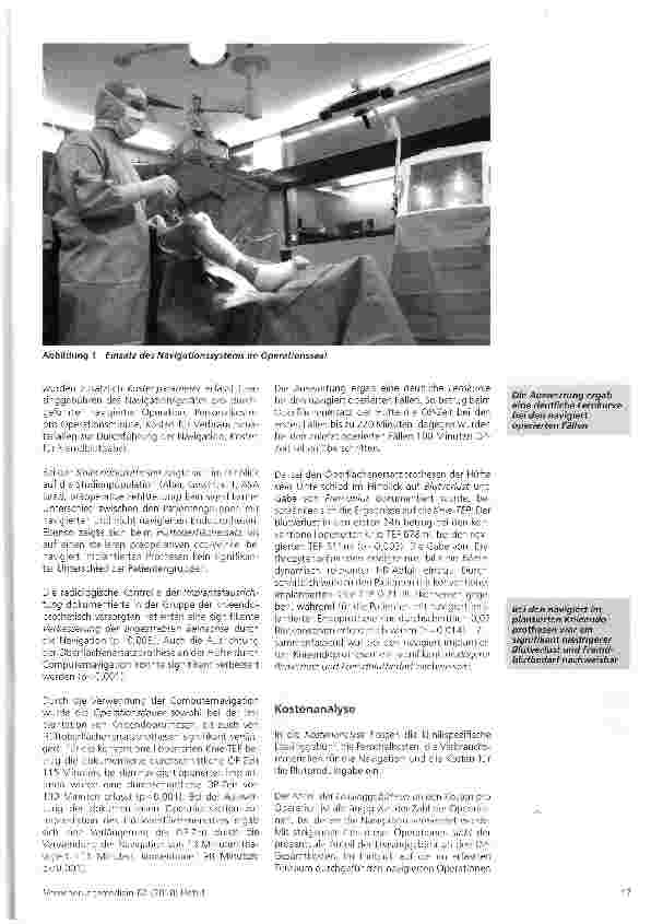 Vorschauseite 2: Navigation in der Endoprothetik