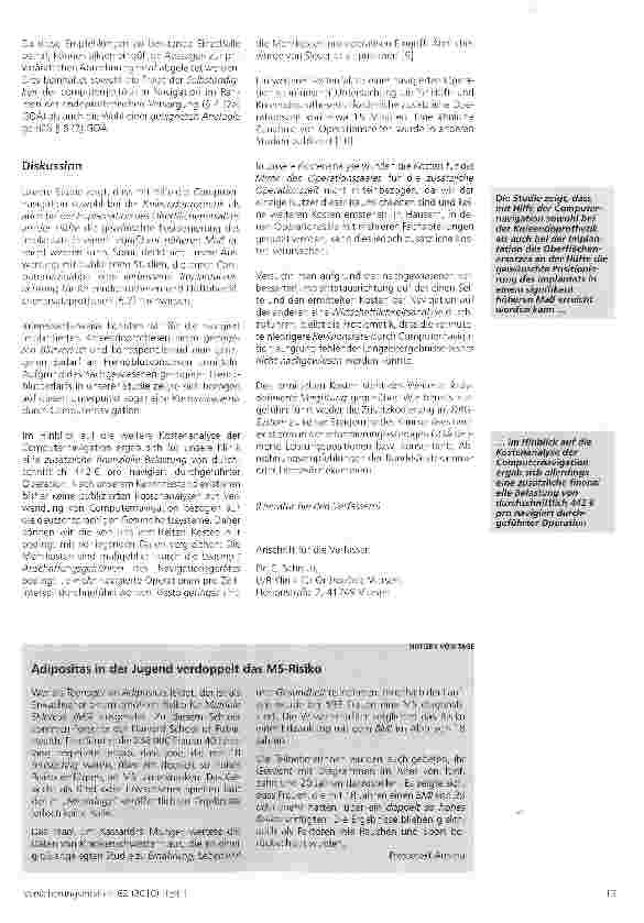 Vorschauseite 4: Navigation in der Endoprothetik