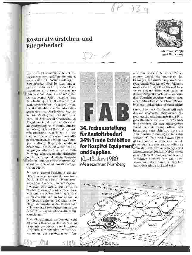 Vorschauseite 1: Rostbratwürstchen und Pflegebedarf