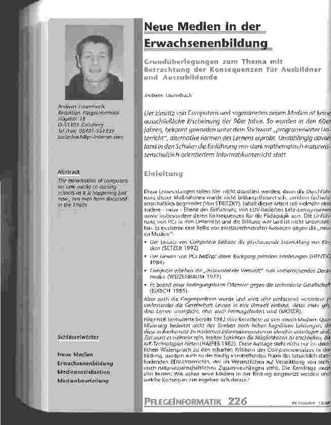 Vorschauseite 1: Neue Medien in der Erwachsenenbildung