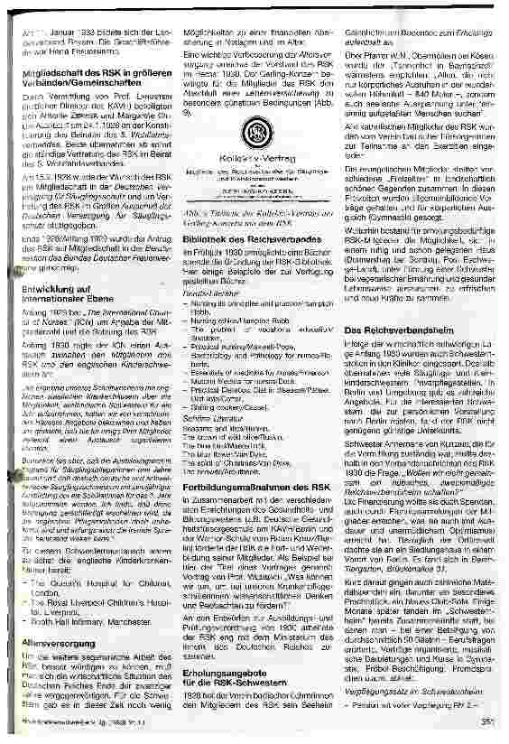 Vorschauseite 5: Der Reichsverband der Säuglingsund Kleinkinderkrankenschwester