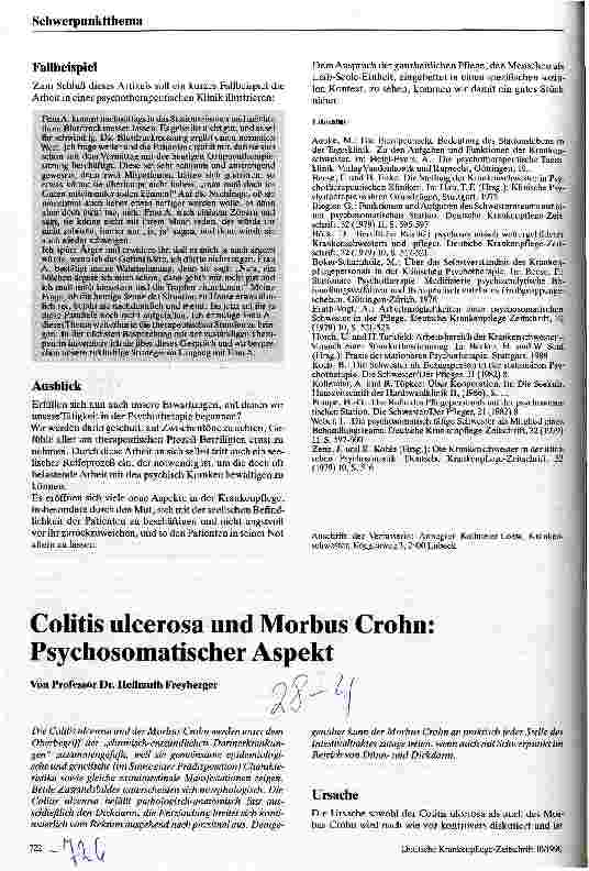 Vorschauseite 4: Krankenschwestern in der psychotherapeutischen Klinik - Der Versuch einer Standortbestimmung