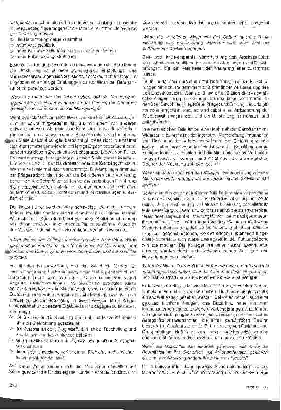 Vorschauseite 2: Möglichkeiten der Reduzierung von Konflikten bei organisatorischen Neuregelungen im Heim