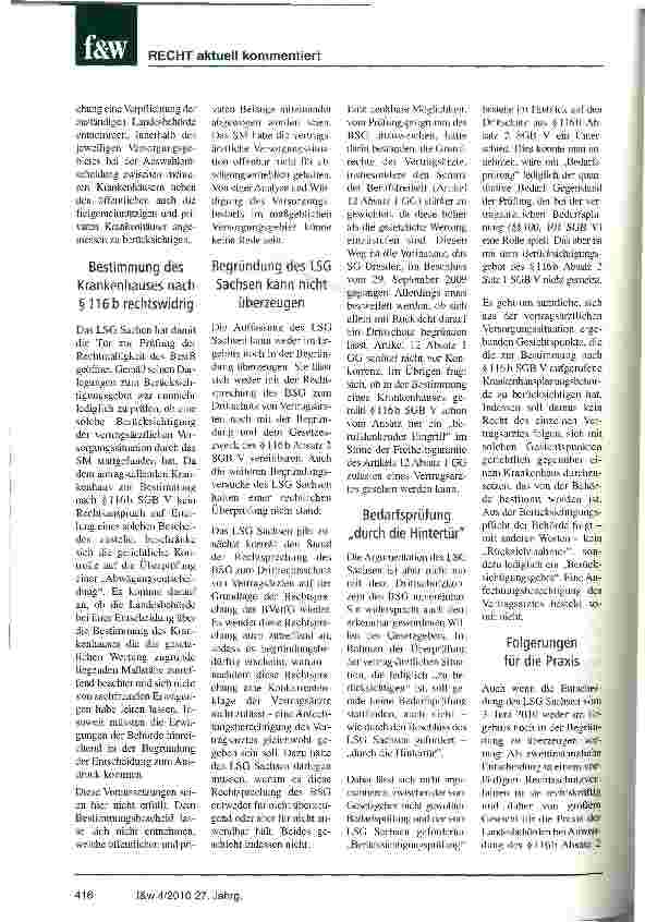 Vorschauseite 5: Konkurrentenschutz der Vertragsärzte