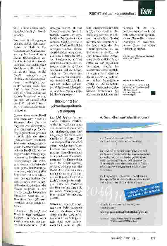 Vorschauseite 6: Konkurrentenschutz der Vertragsärzte