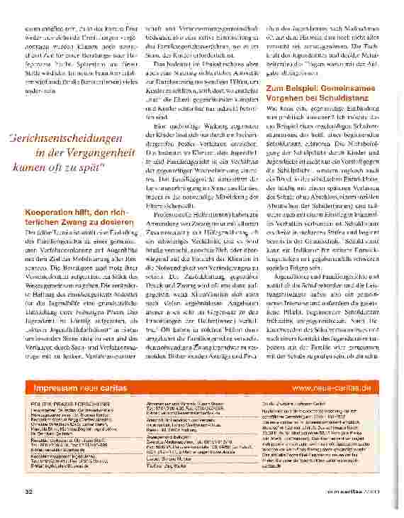 Vorschauseite 3: Neues Gesetz fordert die Träger