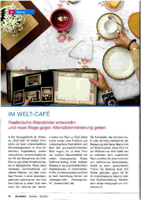 Vorschauseite 1: Im Welt-Café