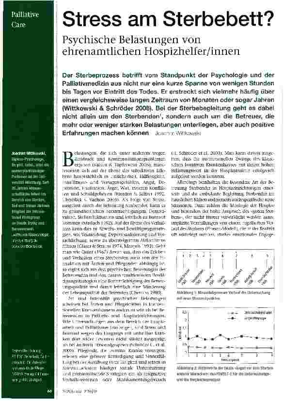 Vorschauseite 1: Stress am Sterbebett?