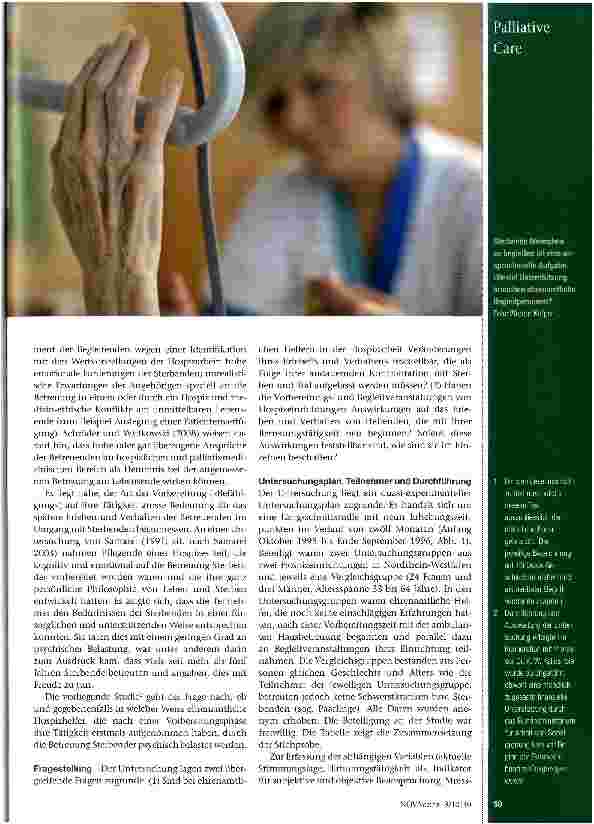 Vorschauseite 2: Stress am Sterbebett?