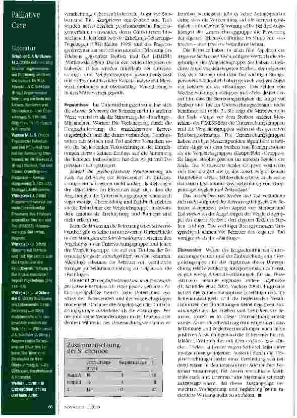 Vorschauseite 3: Stress am Sterbebett?