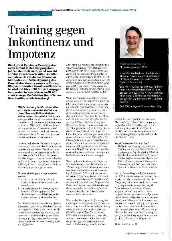Vorschauseite 1: Training gegen Inkontinenz und Impotenz