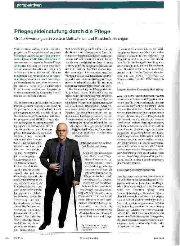 Vorschauseite 1: Pflegegeldeinstufung durch die Pflege