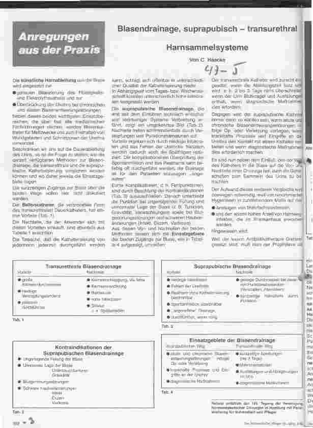 Vorschauseite 1: Blasendrainage,suprapubisch-transurethral Harnsammelsysteme