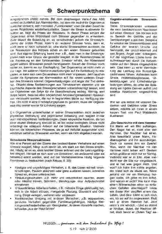 Vorschauseite 3: Stressmanagement in der Pflege