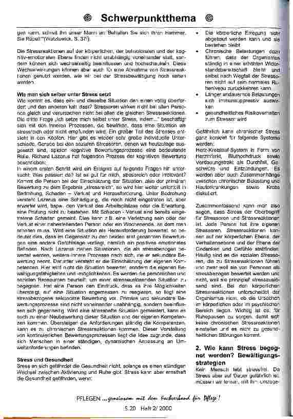 Vorschauseite 4: Stressmanagement in der Pflege
