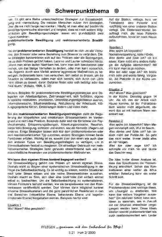 Vorschauseite 5: Stressmanagement in der Pflege