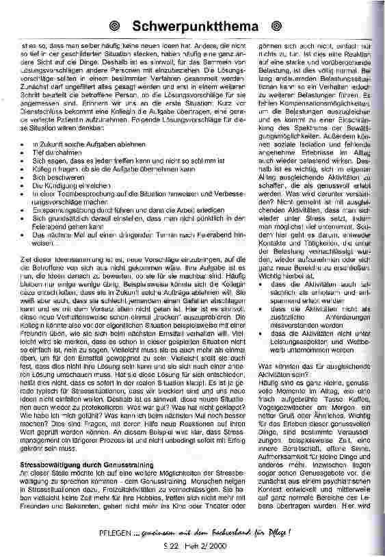 Vorschauseite 6: Stressmanagement in der Pflege