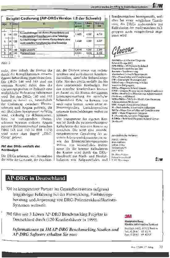 Vorschauseite 3: Die DRGs werden den Alltag im Krankenhaus verändern Hohe Anforderungen an die Ärzte und das Krankenhauscontrolling