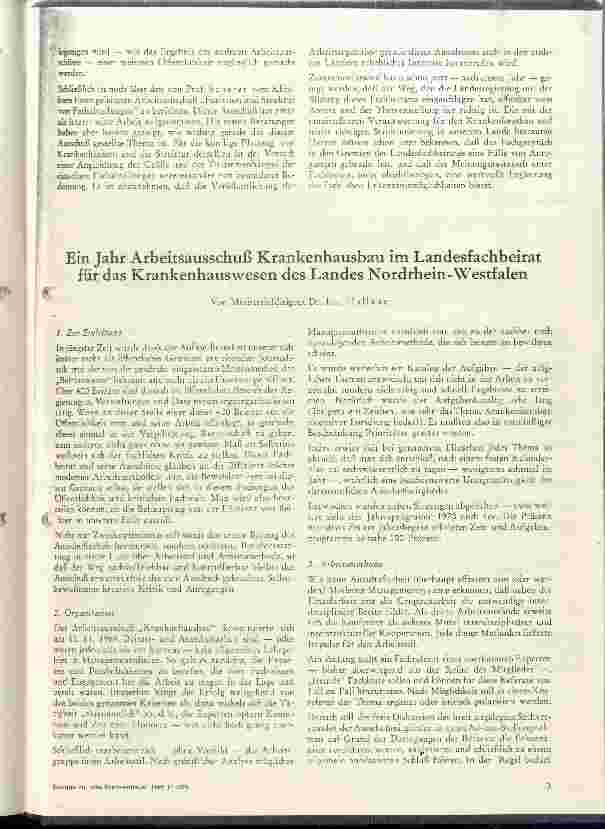 Vorschauseite 3: Zwei Jahre Landesfachbeirat Nordrhein Westfalen