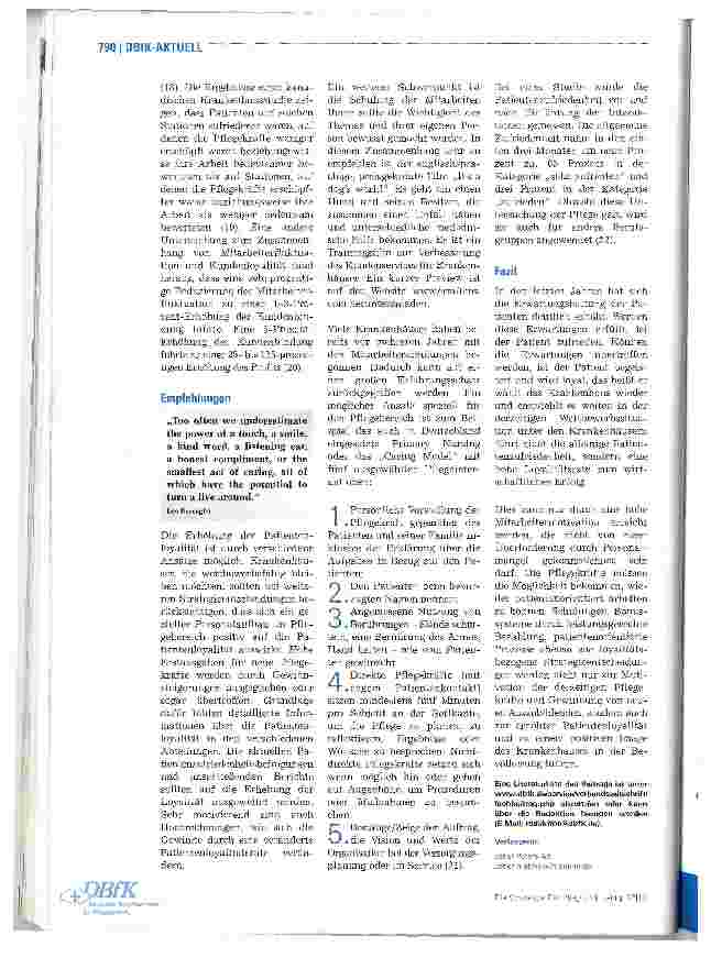 Vorschauseite 3: Patientenbindung durch Pflegende