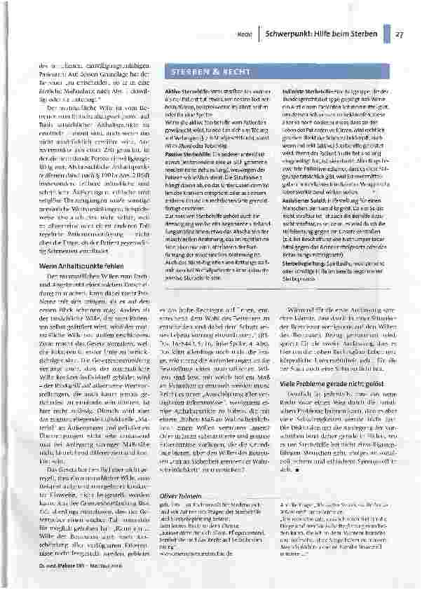 Vorschauseite 2: Der (mutmaßliche) Wille des Patienten