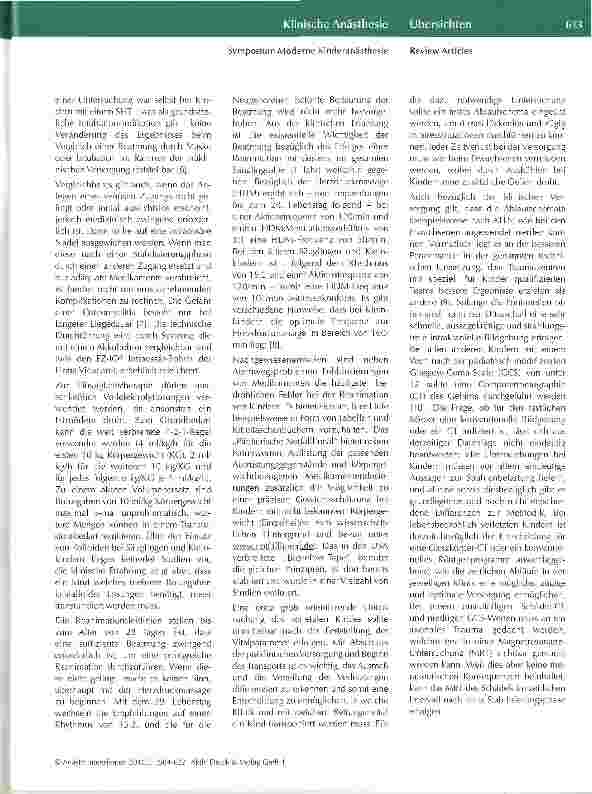Vorschauseite 2: Versorgung des kindlichen Polytraumas