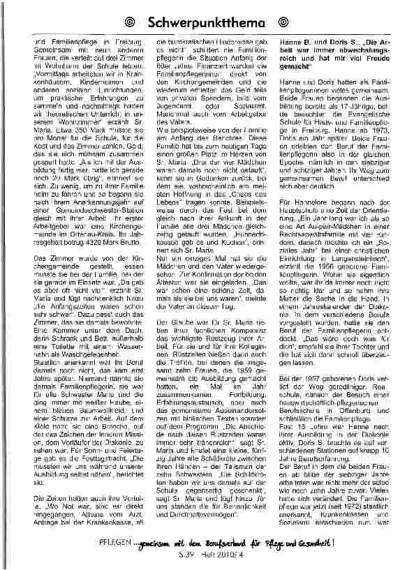 Vorschauseite 2: Familienpflege im WandelOder: In kaum einem Beruf, kommt man der Not so nahe, wie als Familienpflegerin