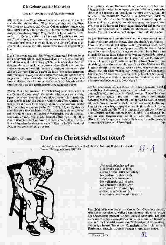 Vorschauseite 1: Darf ein Christ sich selbst töten?
