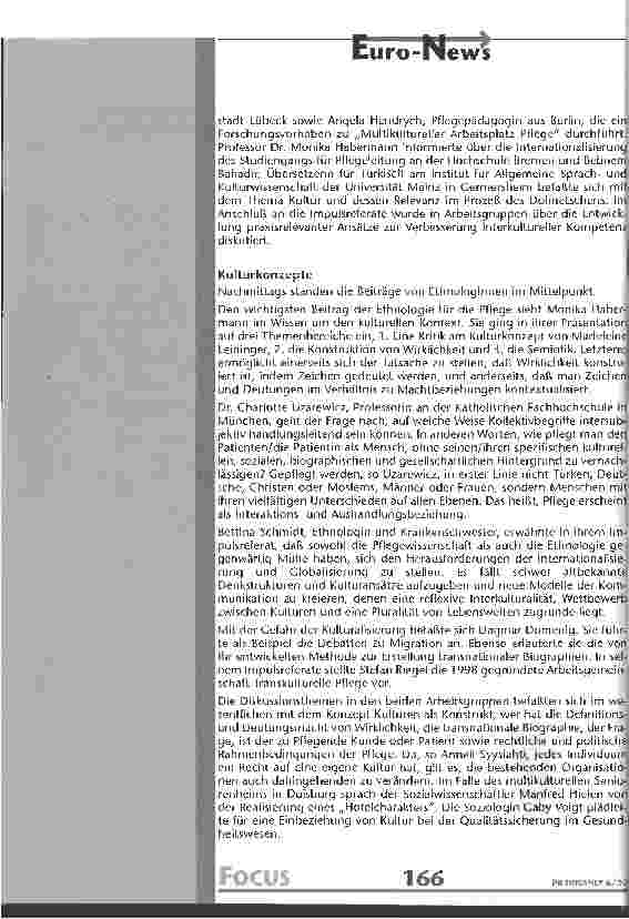 Vorschauseite 2: Die Kultur der Pflege ist die Pflege der Kultur