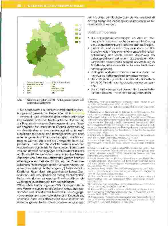 Vorschauseite 6: Einführung der Zusatzbezeichnung Notfallmedizin