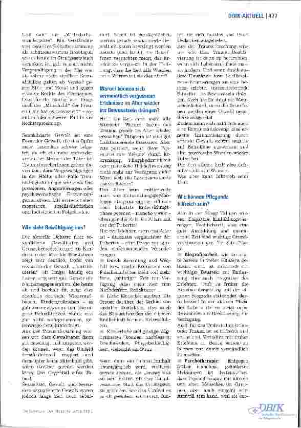Vorschauseite 2: Wenn die Zeit nicht alle Wunden heilt