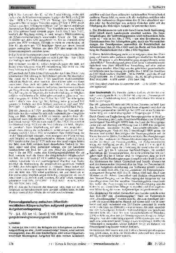 Vorschauseite 3: Gleichstellungsabrede, Personalüberleitungsvertrag