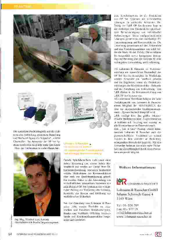 Vorschauseite 2: Mit Kostensenkung - Qualität gesteigert Die gespag machts vor