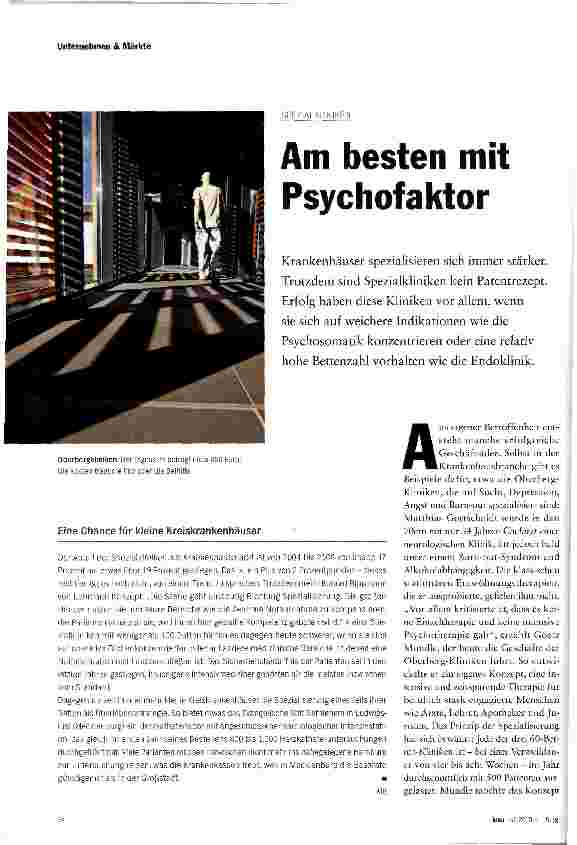 Vorschauseite 1: Am besten mit Psychofaktor