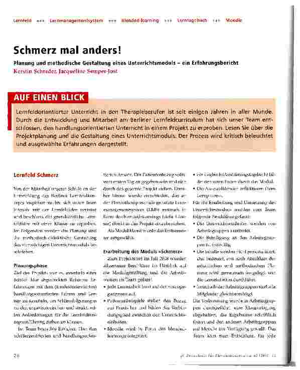 Vorschauseite 1: Schmerz mal anders!