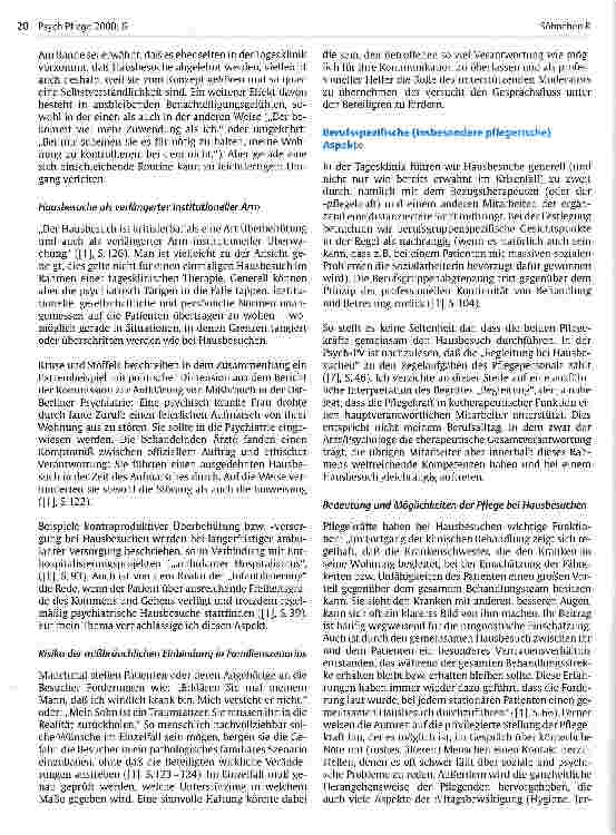 Vorschauseite 5: Hausbesuche als konzeptioneller Bestandteil der tagesklinischen Behandlung