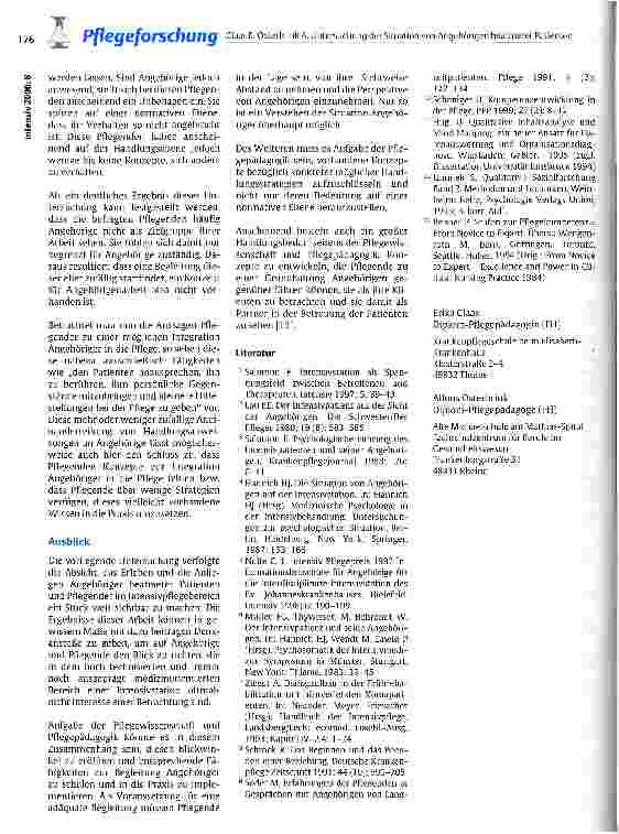 Vorschauseite 4: Untersuchung der Situation von Angehörigen beatmeter Patienten und Pflegenden im Intensivbereich