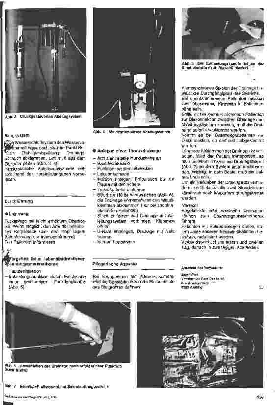 Vorschauseite 2: Pflegehandbuch der Anästhesieabteilung 17. Folge: Thoraxdrainage